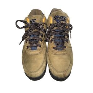 Hi-Tec Men's Tan Waterproof Hiking Boots Size 12 Ankle Outdoor Adventure leather